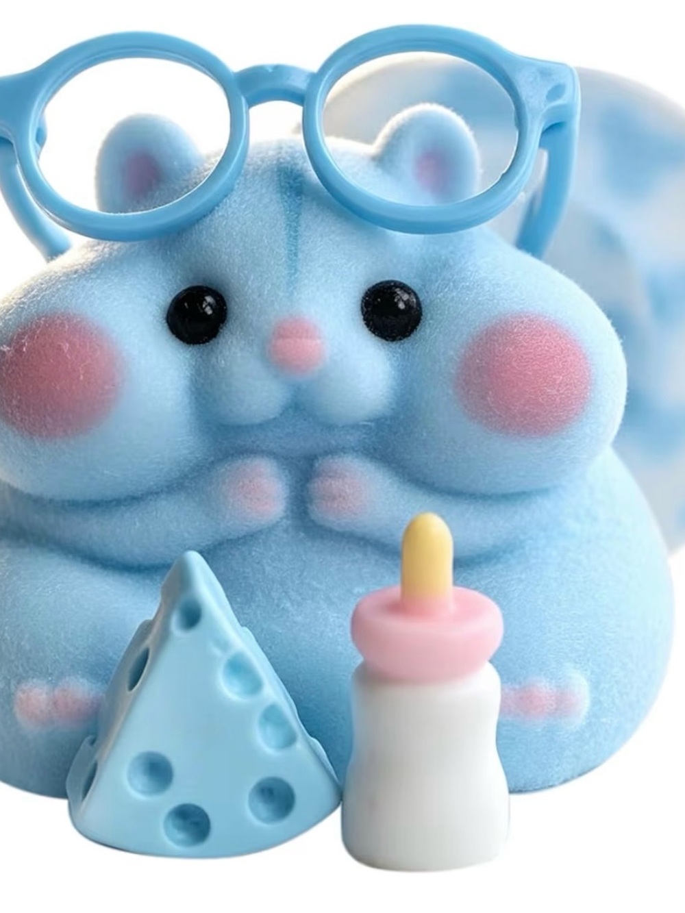 Cute Flocked Squishy Hamster / Sensory Toy